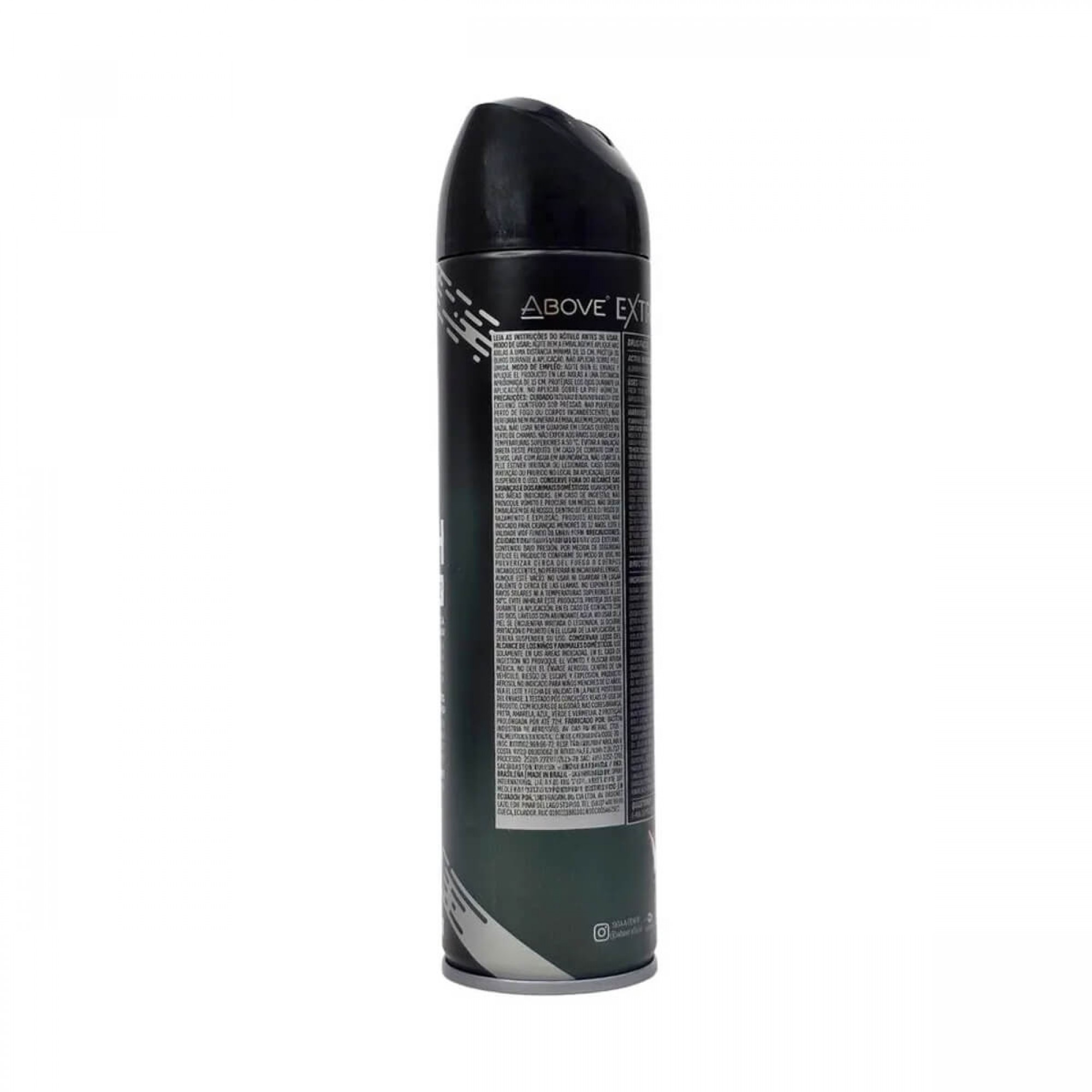 Desodorante Aerossol Above Men Extreme Black 150ml Desodorante Aerossol Above Men Extreme Black 150ml