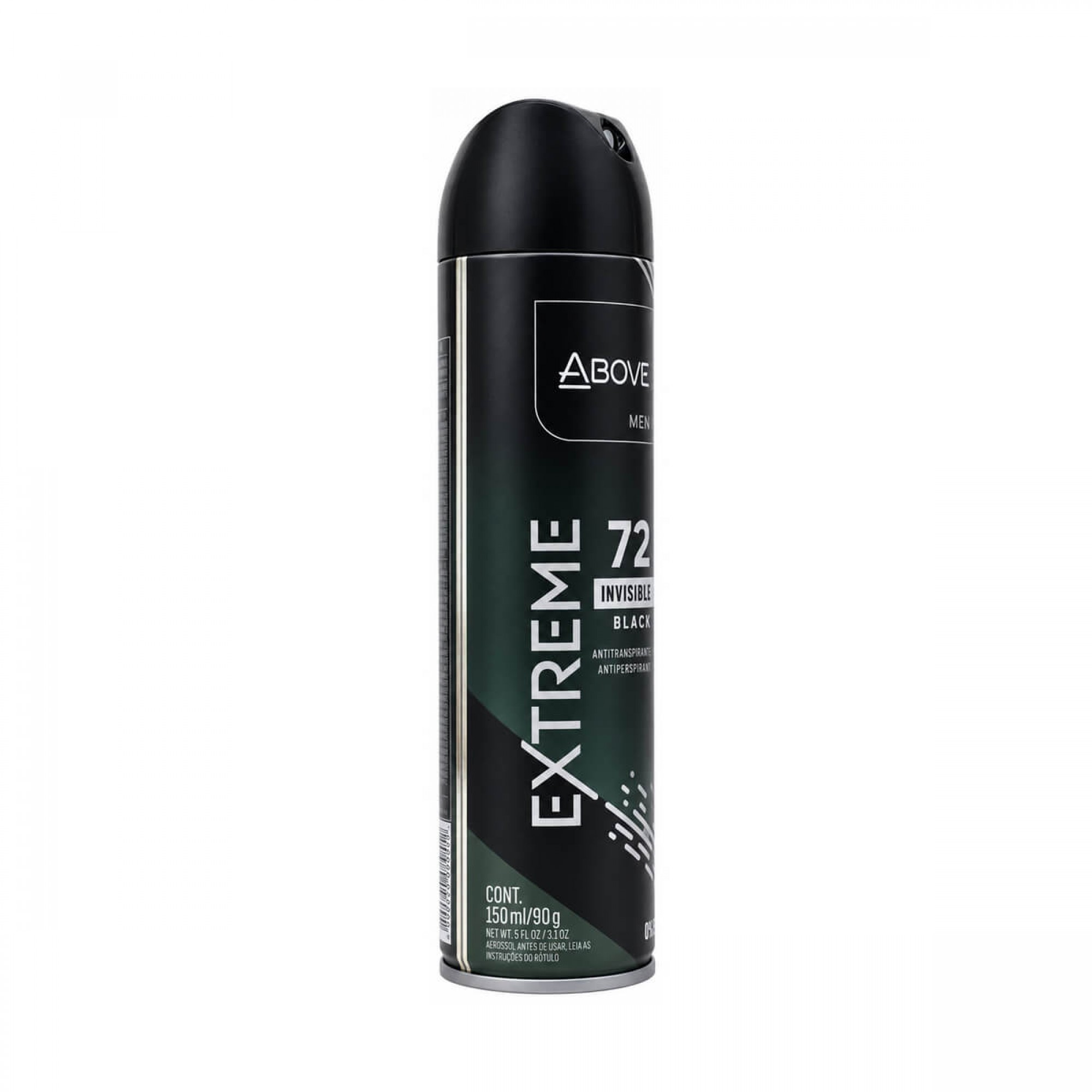 Desodorante Aerossol Above Men Extreme Black 150ml Desodorante Aerossol Above Men Extreme Black 150ml