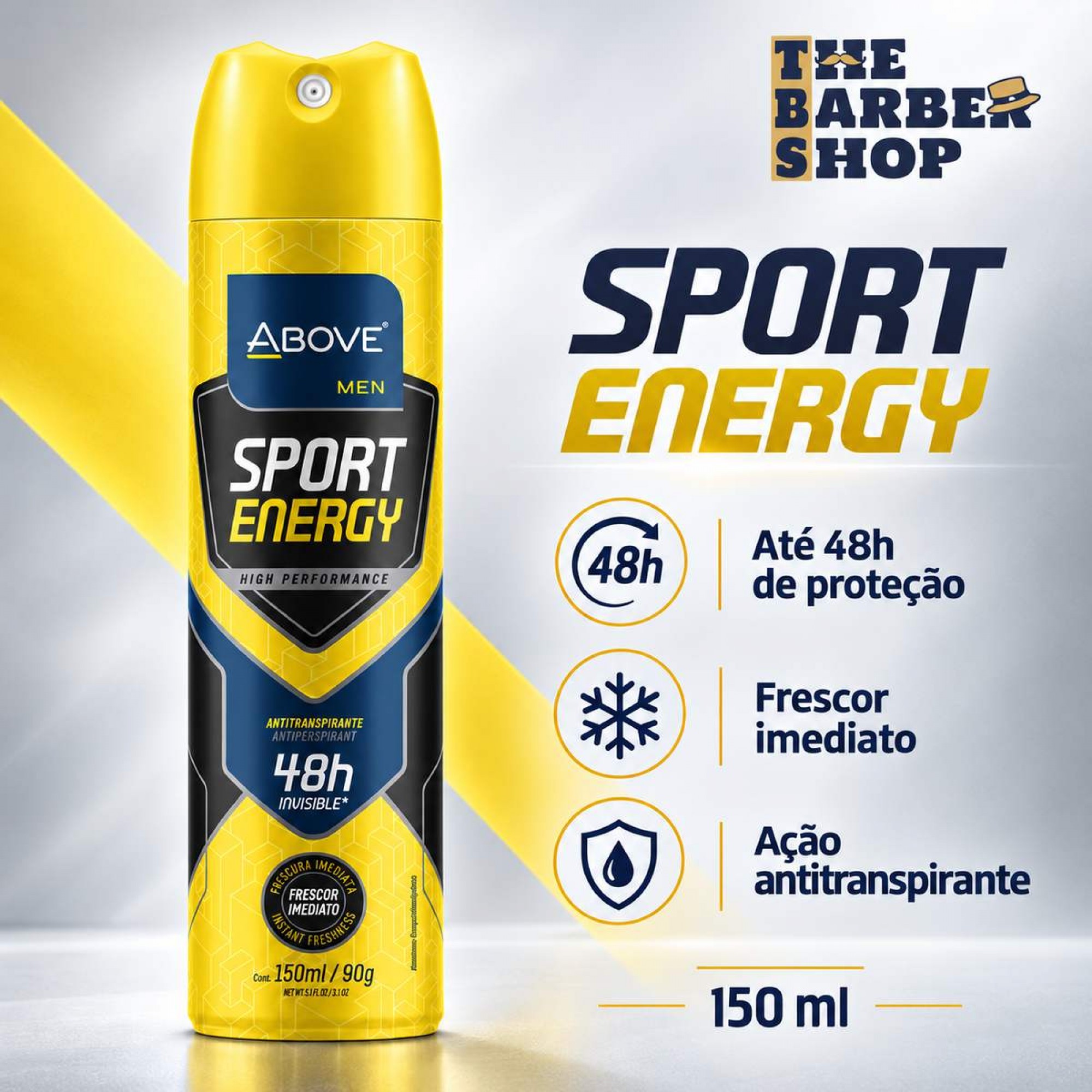 Desodorante Aerossol Above Men Sport Energy 150ml Desodorante Aerossol Above Men Sport Energy 150ml