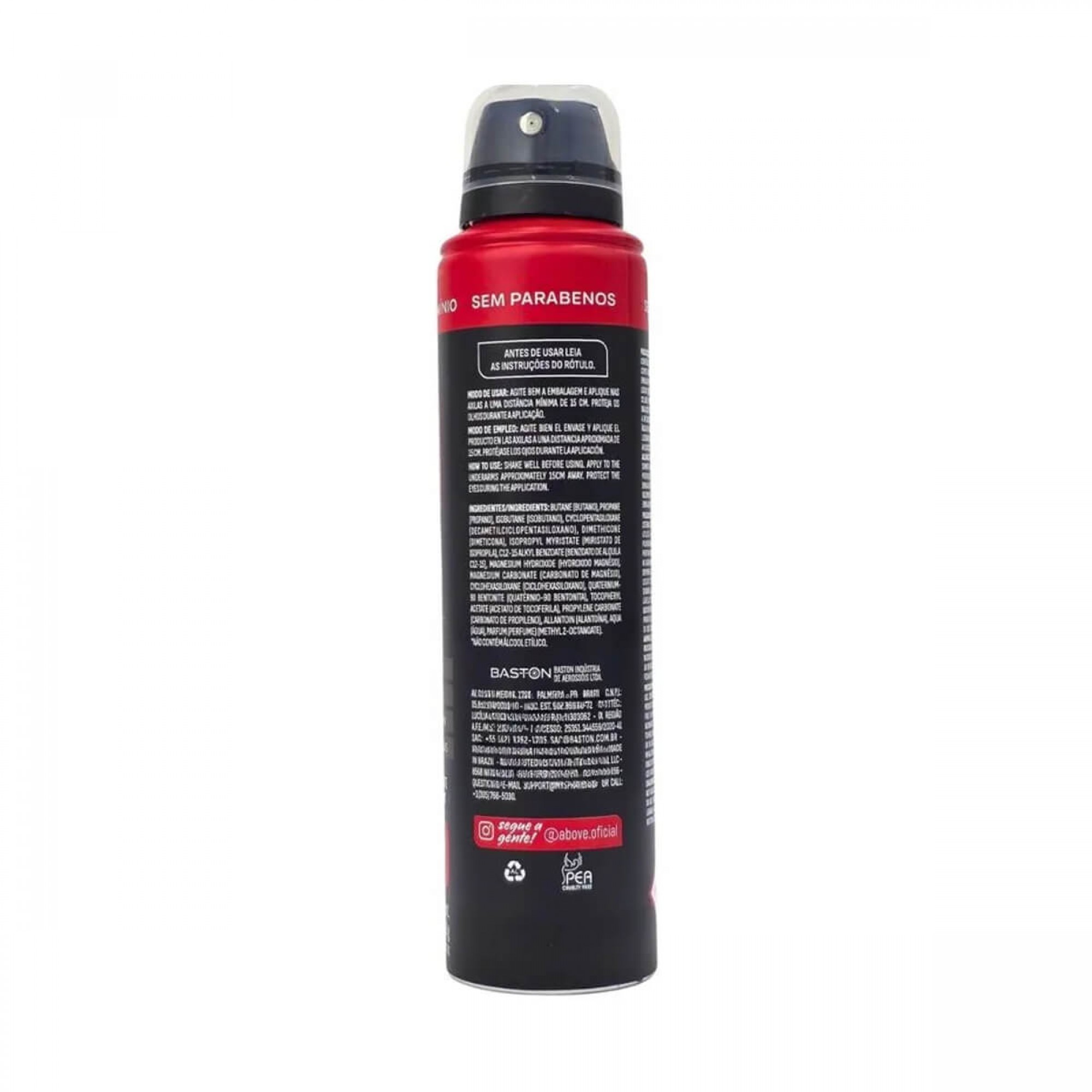 Desodorante Aerossol Above Men Feel Free Zero 150ml Desodorante Aerossol Above Men Feel Free Zero 150ml