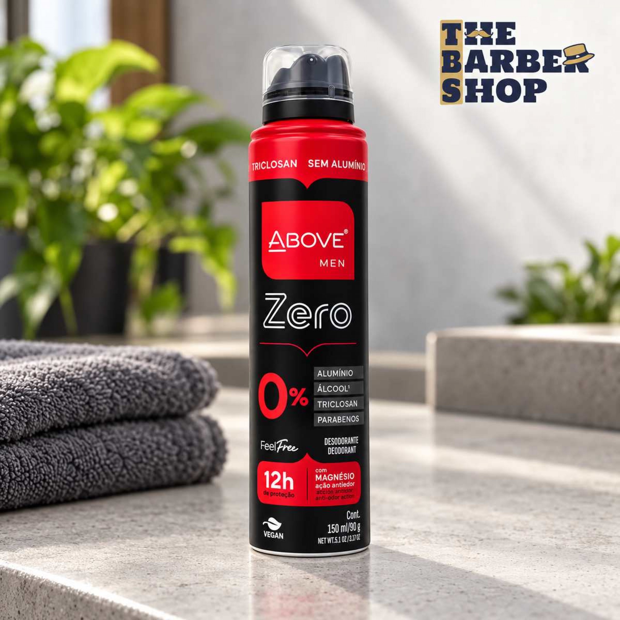 Desodorante Aerossol Above Men Feel Free Zero 150ml Desodorante Aerossol Above Men Feel Free Zero 150ml