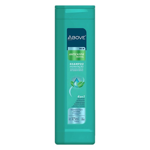 Shampoo Para Cabelo Anticaspa Above Men Mentol 325ml