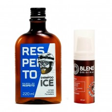 Kit Barba de Respeito Shampoo + Blend Original para Crescimento da Barba