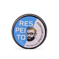 Cera Modeladora para Cabelo Barba de Respeito Premium Efeito Molhado 65g