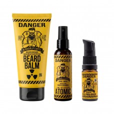 Kit Barba Forte Danger: Balm 170g, Óleo 10ml e Tônico 45ml Kit Barba Forte Danger: Balm 170g, Óleo 10ml e Tônico 45ml