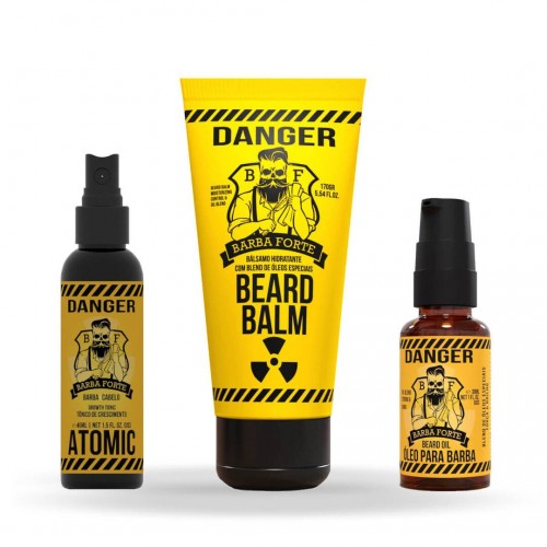Kit Barba Forte + Tônico de Crescimento + Balm para Barba + Óleo Danger