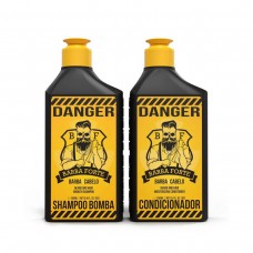 Kit Danger Shampoo e Condicionador Barba Forte