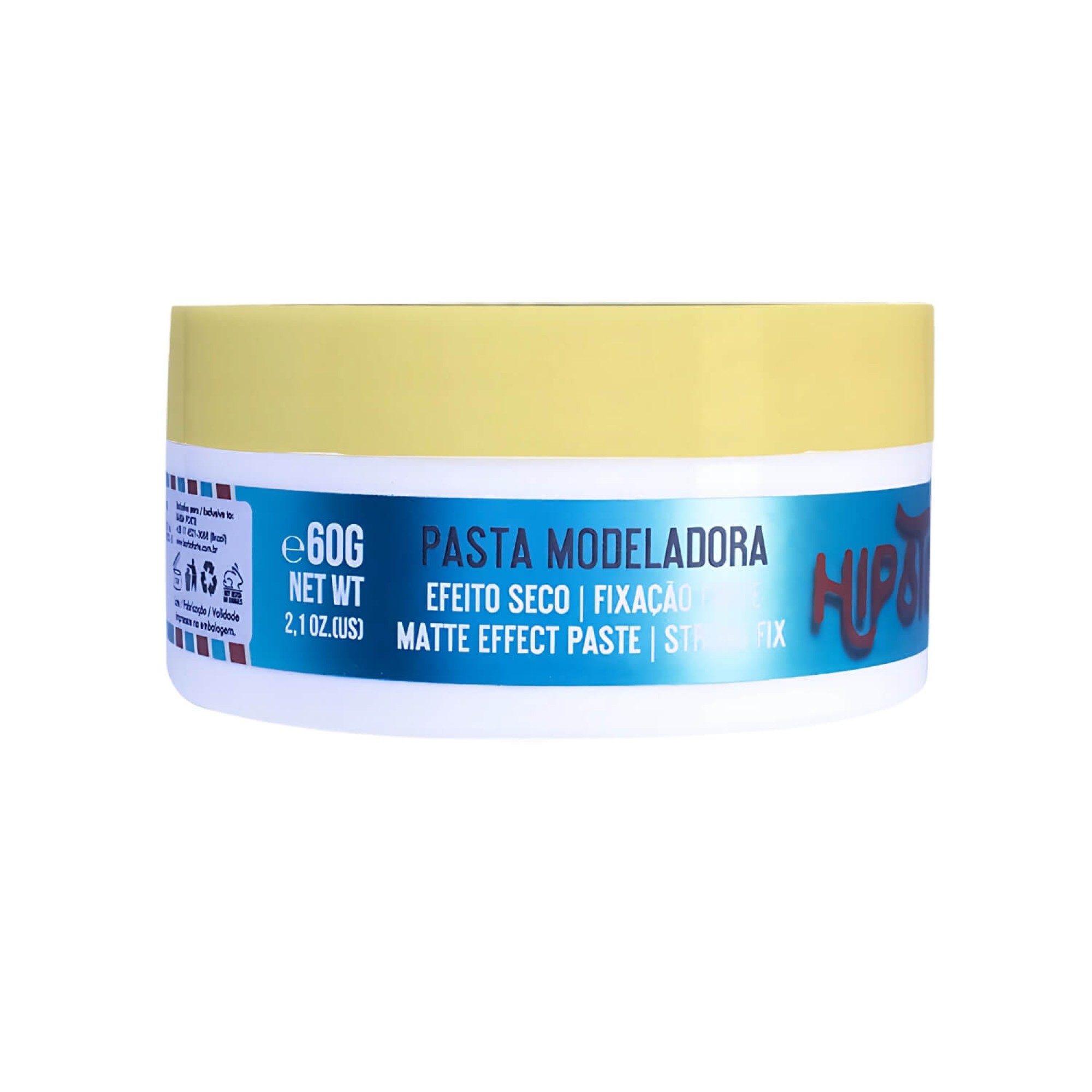 Pasta Modeladora Barba Forte Hipster Matte Fixação Forte 60g Pasta Modeladora Barba Forte Hipster Matte Fixação Forte 60g