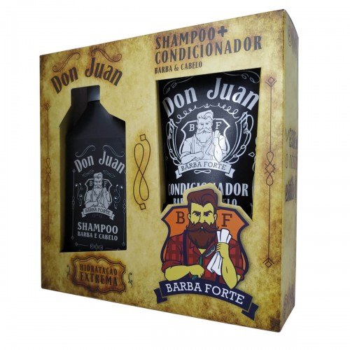 Combo Don Juan Shampoo 250ml + Condicionador 170ml Barba Forte