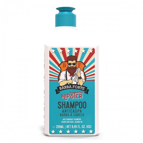 Shampoo Anticaspa para Barba E Cabelo Hipster Barba Forte 250ml