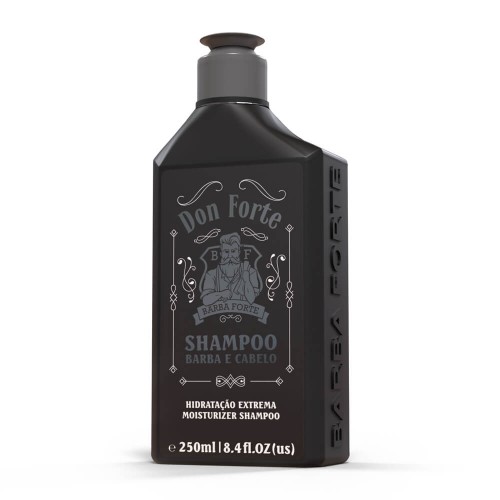 Shampoo Barba e Cabelo Don Forte Hidratação Extrema Barba Forte 250ml