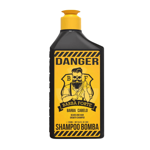 Shampoo Bomba Barba e Cabelo Danger Barba Forte 250ml