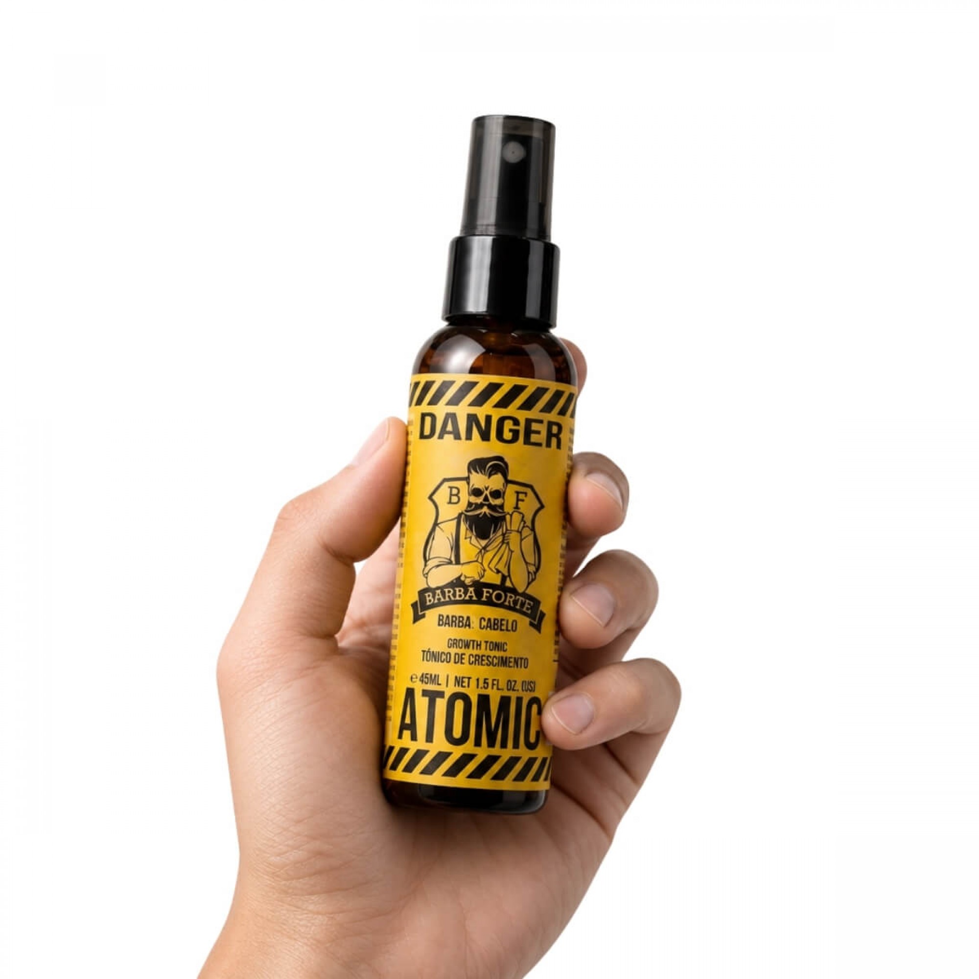 Tônico de Crescimento Barba e Cabelo Atomic Danger Barba Forte 45ml Tônico de Crescimento Barba e Cabelo Atomic Danger Barba Forte 45ml