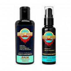 Kit Barba Rubra: Balm 120ml e Óleo 60ml Kit Barba Rubra: Balm 120ml e Óleo 60ml