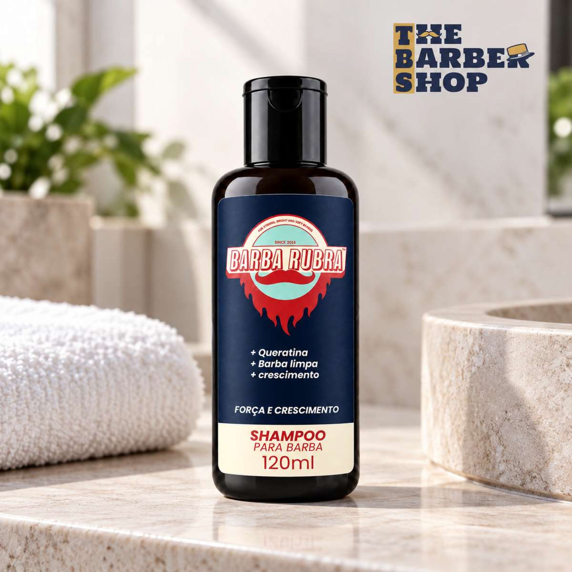 Kit Cuidados Barba Rubra: Shampoo e Balm 120ml Kit Cuidados Barba Rubra: Shampoo e Balm 120ml