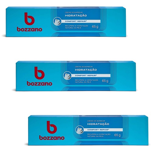 Creme de Barbear Bozzano Hidratação 65g - 3 unidades