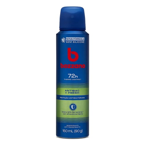 Desodorante Antitranspirante Aerosol Bozzano Antibac Fresh 150ml