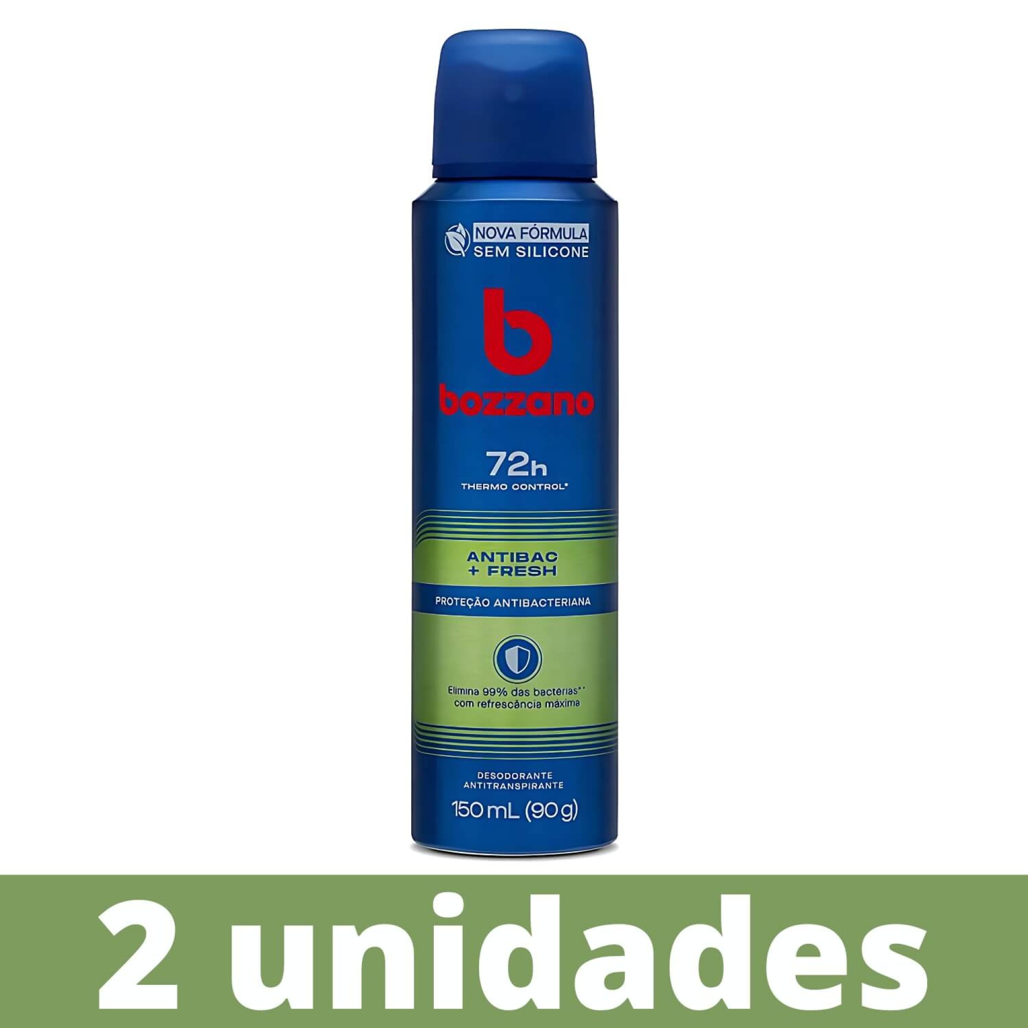 Desodorante Antitranspirante Aerosol Bozzano Antibac Fresh - 2 Un Desodorante Antitranspirante Aerosol Bozzano Antibac Fresh - 2 Un