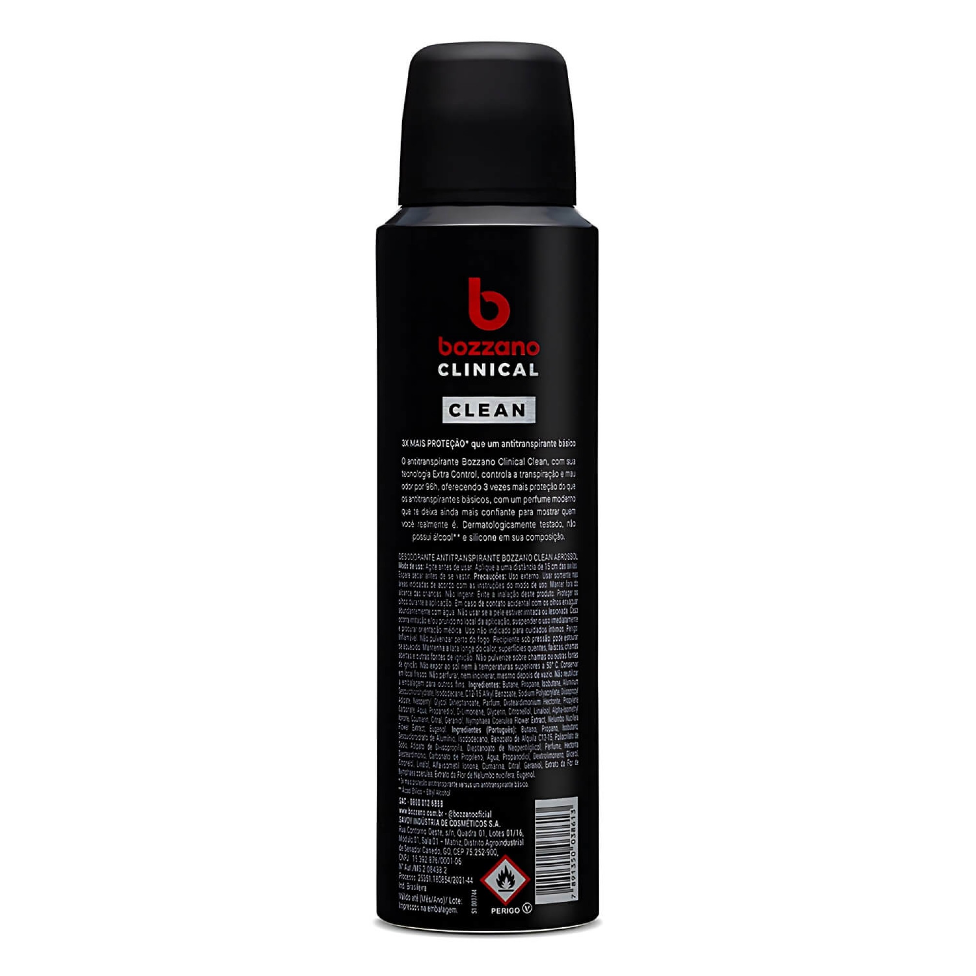 Desodorante Aerosol Bozzano Clinical Clean 150ml 94g - 2 unidades Desodorante Aerosol Bozzano Clinical Clean 150ml 94g - 2 unidades