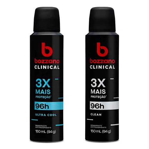 Desodorante Aerosol Bozzano Clinical Ultra Cool e Clean 150ml 94g