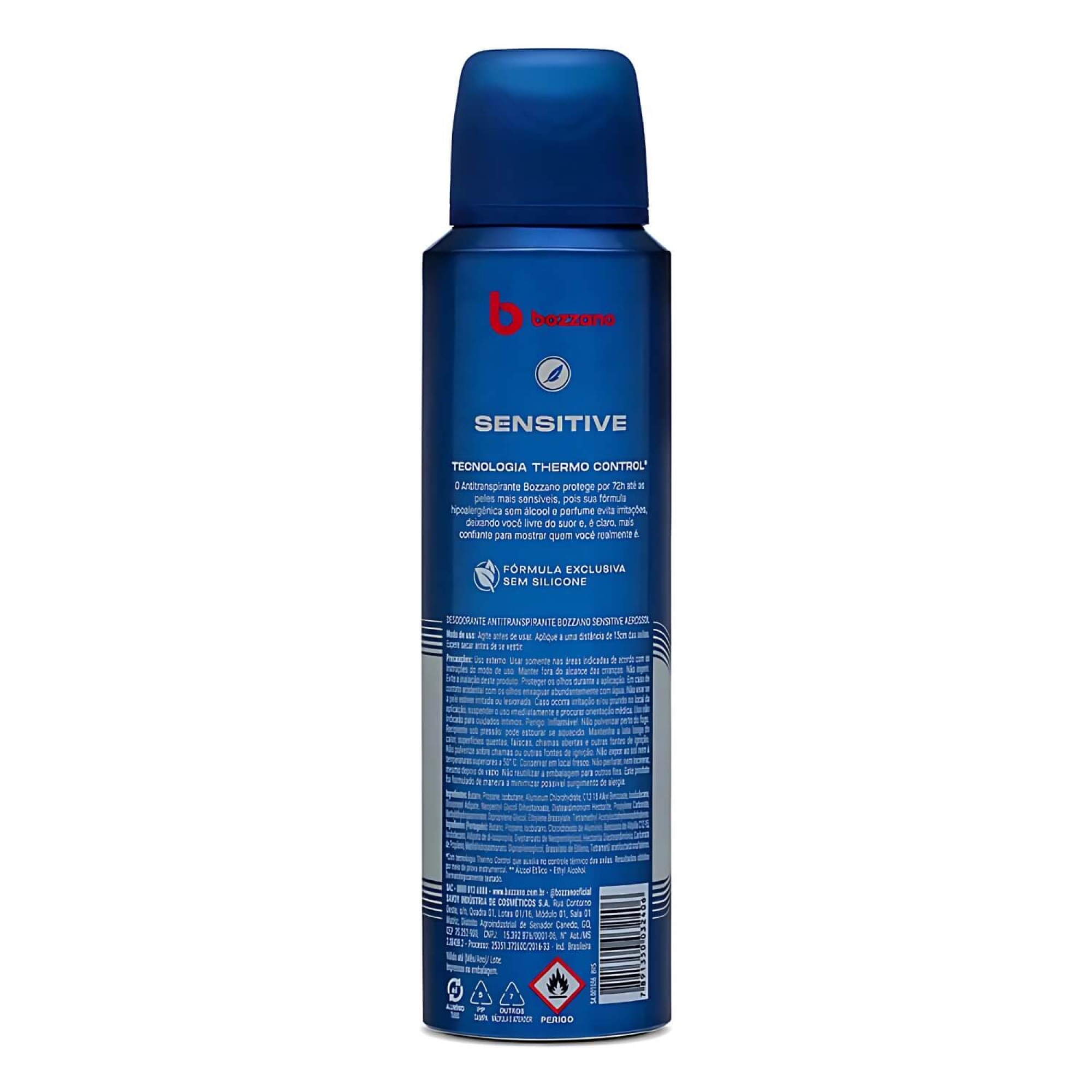Desodorante Antitranspirante Aerosol Bozzano Sensitive - 12 Un Desodorante Antitranspirante Aerosol Bozzano Sensitive - 12 Un