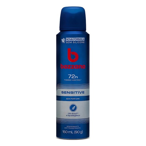 Desodorante Antitranspirante Aerosol Bozzano Sensitive Sem Perfume 150ml