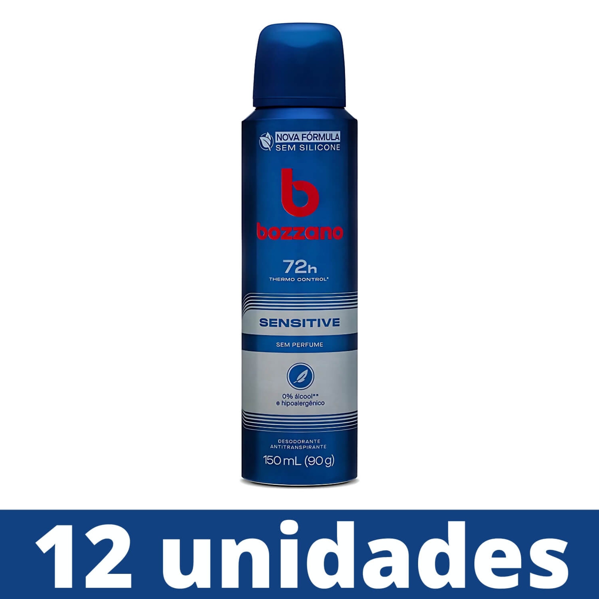 Desodorante Antitranspirante Aerosol Bozzano Sensitive - 12 Un Desodorante Antitranspirante Aerosol Bozzano Sensitive - 12 Un