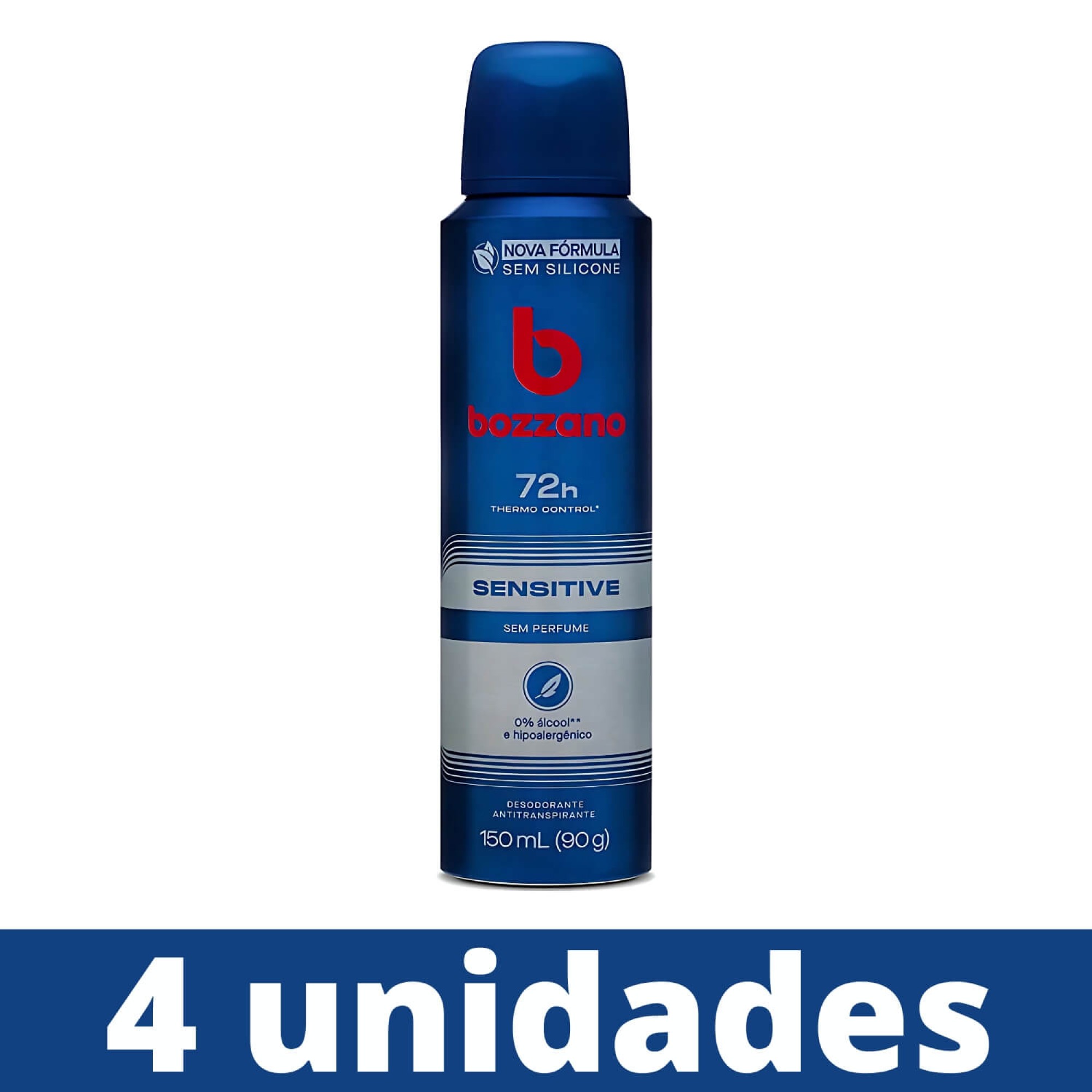 Desodorante Antitranspirante Aerosol Bozzano Sensitive - 4 Un Desodorante Antitranspirante Aerosol Bozzano Sensitive - 4 Un