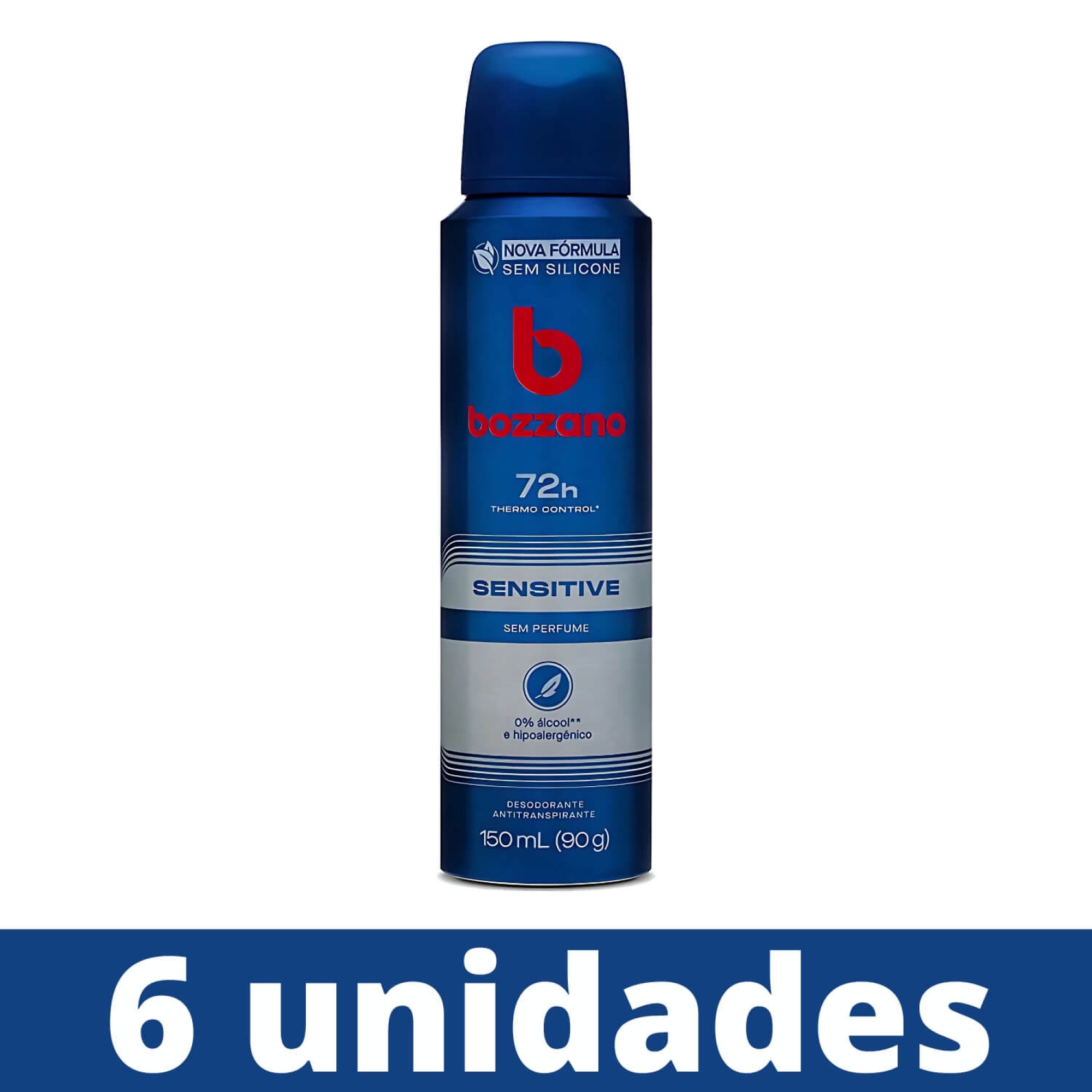 Desodorante Antitranspirante Aerosol Bozzano Sensitive - 6 Un Desodorante Antitranspirante Aerosol Bozzano Sensitive - 6 Un