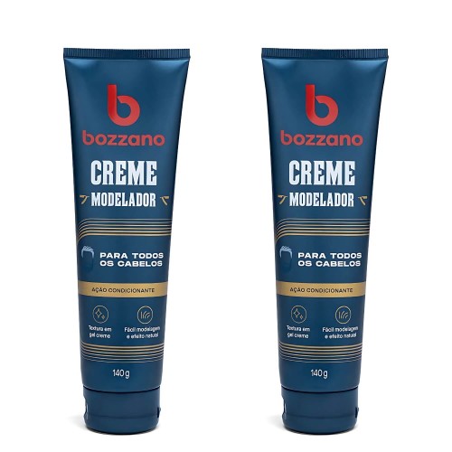 Creme Modelador de Cabelo Bozzano 140g - Kit com 2 unidades