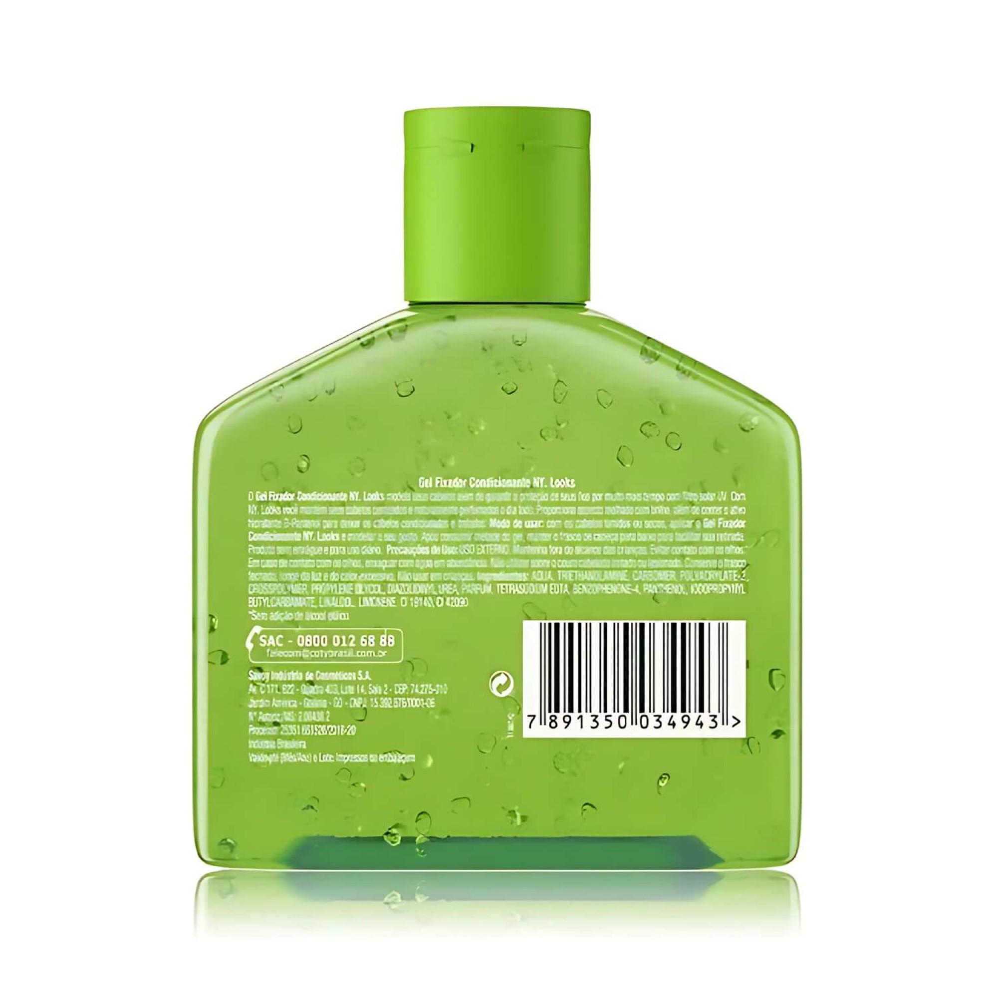 Gel Fixador Para Cabelo NYLooks 3 240g Extra Forte - Kit 3un Gel Fixador Para Cabelo NYLooks 3 240g Extra Forte - Kit 3un