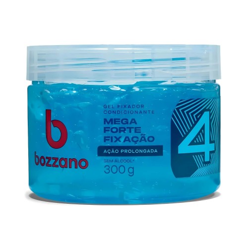 Gel Fixador para cabelo Bozzano Fixação Forte Fator 4 300g