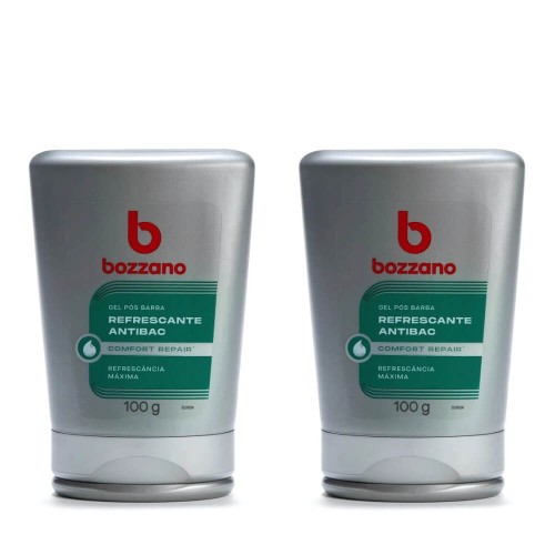 Gel Pós-Barba Bozzano Refrescante Antibac 100g 2 unidades
