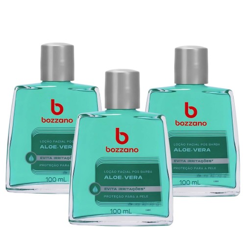 Loção Pós-Barba Bozzano Aloe Vera 100ml - 3 unidades