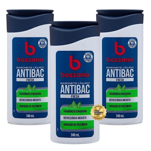 Sabonete Líquido Bozzano Antibacteriano Fresh 240ml - 3 unidades