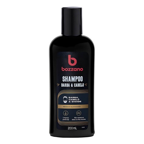 Shampoo para Barba Cabelo e Bigode Bozzano 200ml