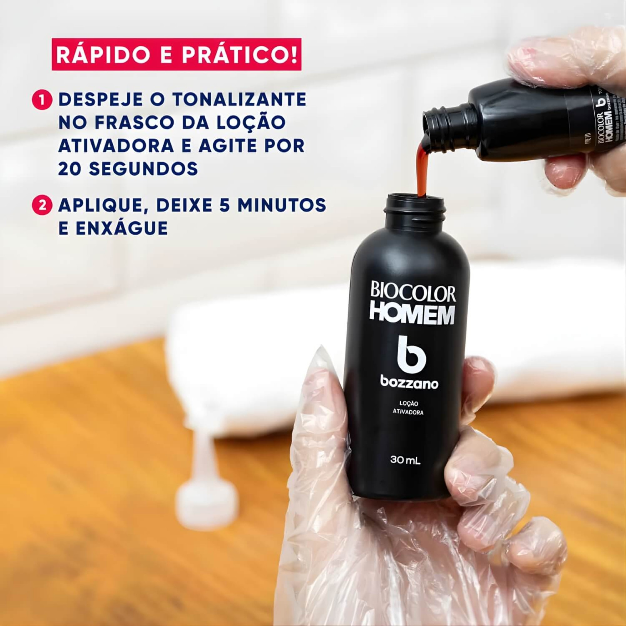 Tonalizante Biocolor Homem 3x1 Bozzano Preto Tonalizante Biocolor Homem 3x1 Bozzano Preto