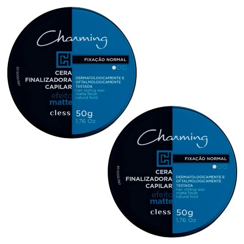 Cera Modeladora Charming Cless Matte Fixação Normal Kit 2 UN