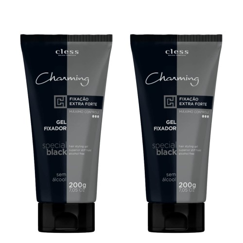 Gel Fixador Cabelo Charming Cless Extra Forte 200g - 2 unidades