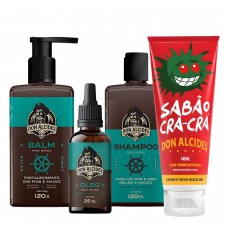 Kit Barba Calico Jack + Sabonete Íntimo Sabão Cra-Cra Don Alcides Kit Barba Calico Jack + Sabonete Íntimo Sabão Cra-Cra Don Alcides