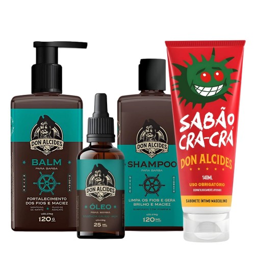Kit Barba Calico Jack + Sabonete Íntimo Sabão Cra-Cra Don Alcides