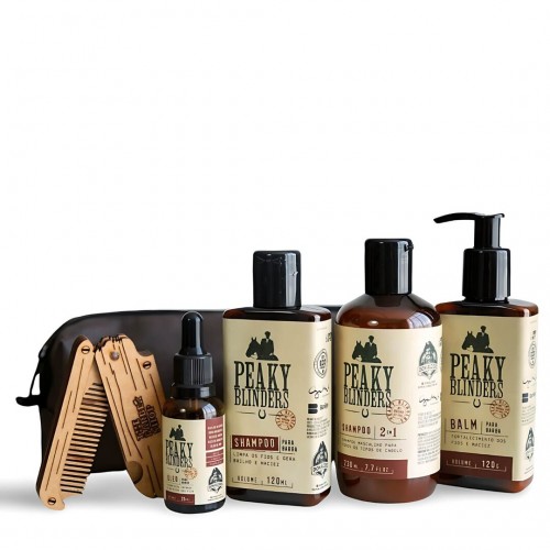 Kit para Barba E Cabelo Don Alcides Peaky Blinders Com Necessaire + Pente