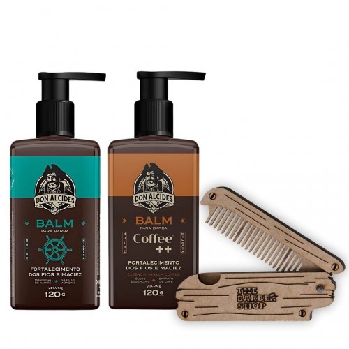 Balm Para Barba - Don Alcides Calico Jack E Coffee 120g + Pente