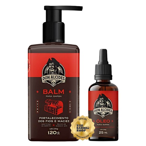 Kit para Barba - Balm + Oleo Don Alcides Barba Negra