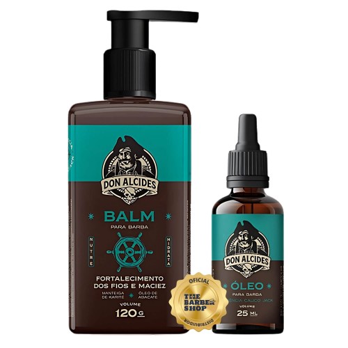 Kit para Barba - Balm + Oleo Don Alcides Calico Jack