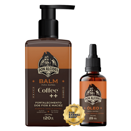 Kit para Barba - Balm + Oleo Don Alcides Coffee Café