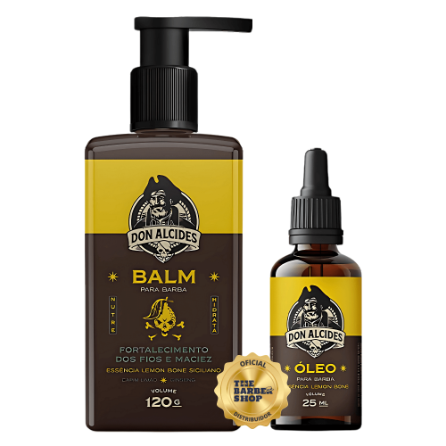 Kit para Barba - Balm + Oleo Don Alcides Lemon Bone