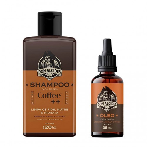 Shampoo E Óleo Para Barba Don Alcides Coffee Café