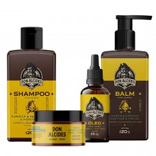 Kit Shampoo Balm Óleo e Pomada Don Alcides Lemon Bone Kit Shampoo Balm Óleo e Pomada Don Alcides Lemon Bone