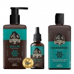 Kit Shampoo + Balm + Óleo para Barba Don Alcides Calico Jack